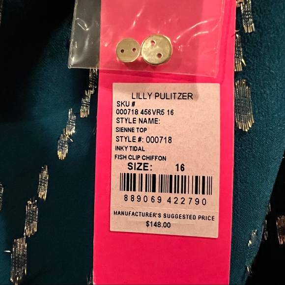 Lilly Pulitzer one shoulder Sienna top - Picture 9 of 9